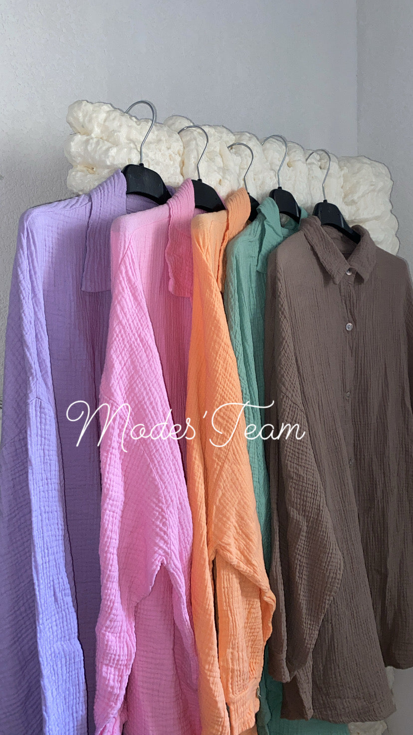 Chemise en gaz de coton