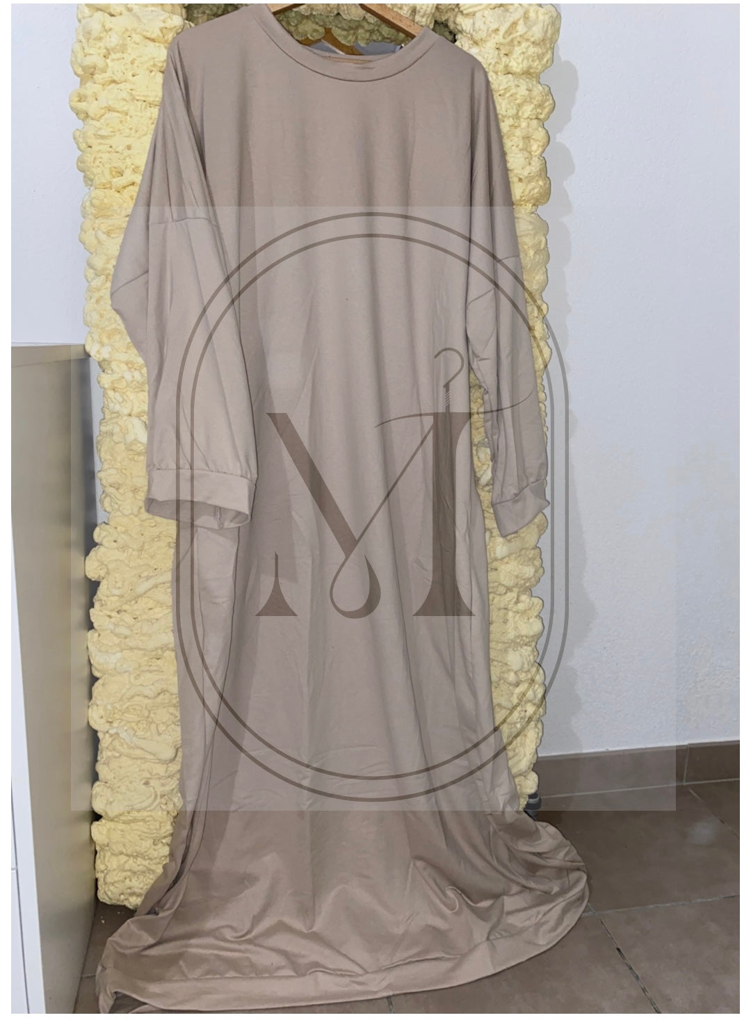Robe longue oversize en coton