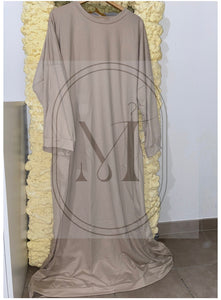 Robe longue oversize en coton