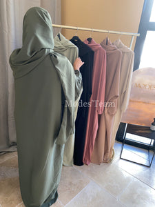 Abaya avec voile intégré